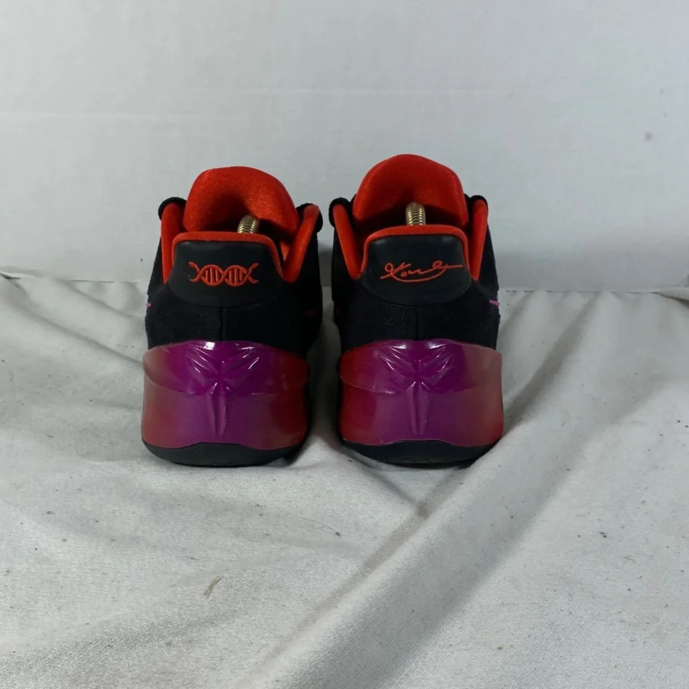 Nike Mens Kobe A.D. ‘Flip the Switch’ Black Basketball Sneakers with Red Accents